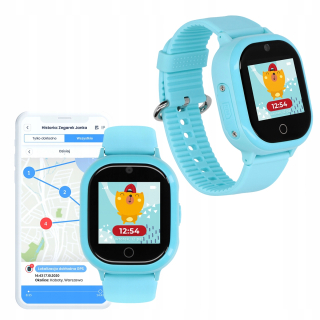 Inteligentné hodinky GPS lokátor Locon odtiene modrej